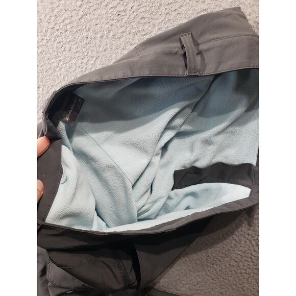 Eddie Bauer Cargo Pants Women's 16 Gray Fleece Lined Stretch Gorpcore 38x32 - Picture 12 of 16